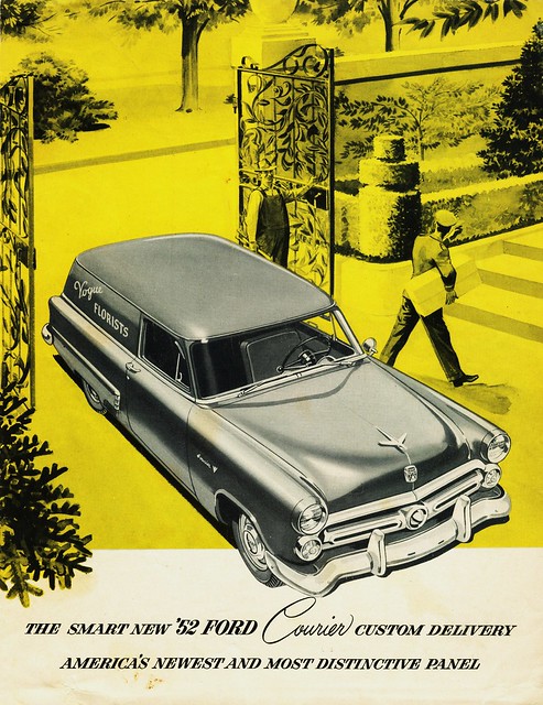 ford courier brochure 1952 sedandelivery