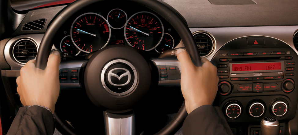 Mazda Miata steering wheel