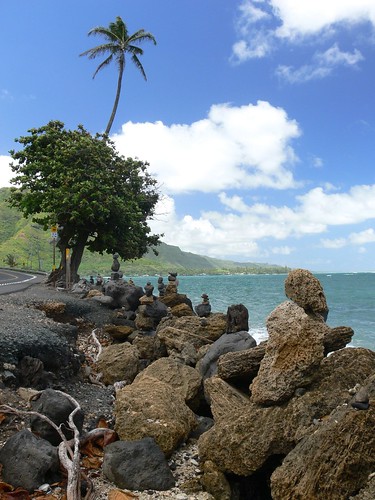 Roadside Rock Cairns