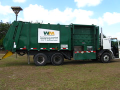 Waste Management Recycle Truck