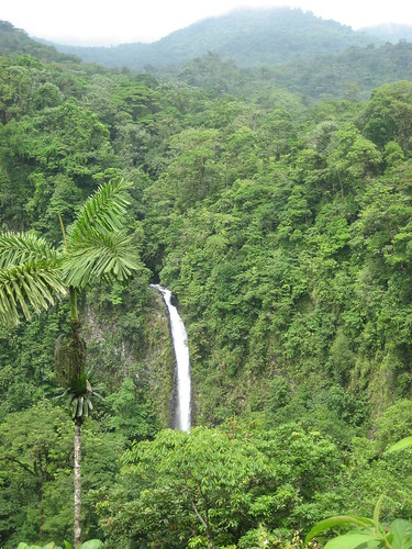 The waterfall, from above