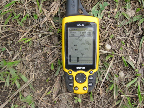GPS at our gîte in Kisangani