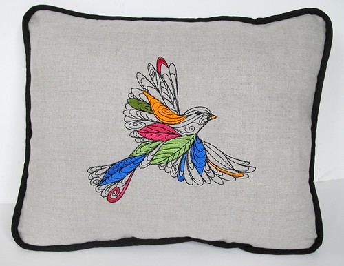 Lofty Nature Embroidered Pillow 2