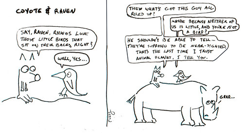 366 Cartoons - 264 - Coyote and Raven