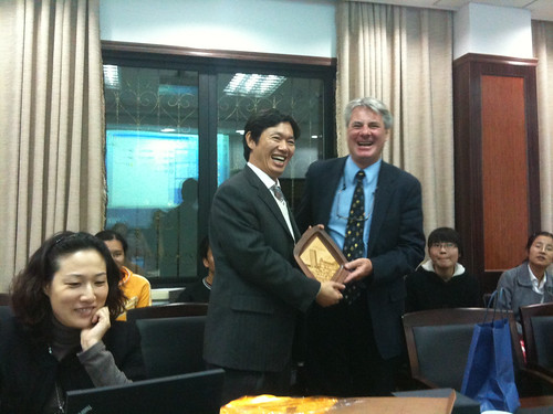 Dr. Xu Xiaozhou (Zhejiang University) and Dr. Mike Searson (Kean University)