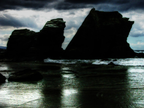 Playa de las Catedrales. Rocas. Cathedrals beach. Rocks.