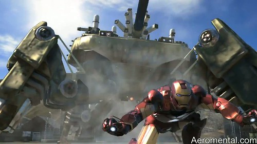 juego Iron Man 2 tanque con 4 patas