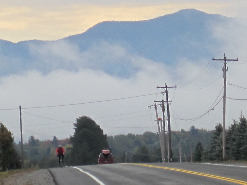 Riding west from Saranac on Route 86