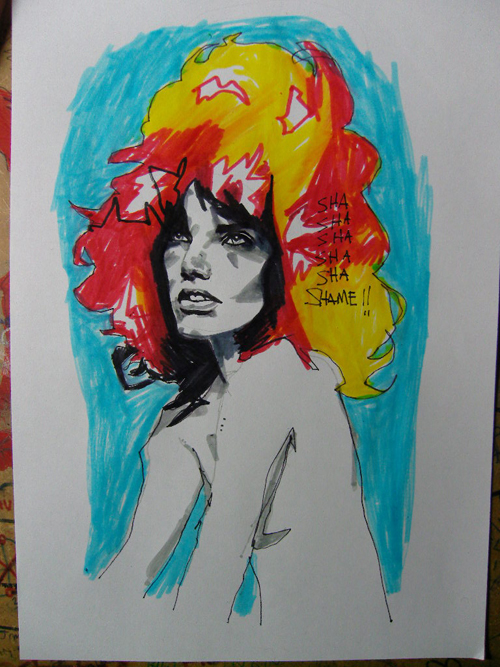 FLAMING RED HEAD