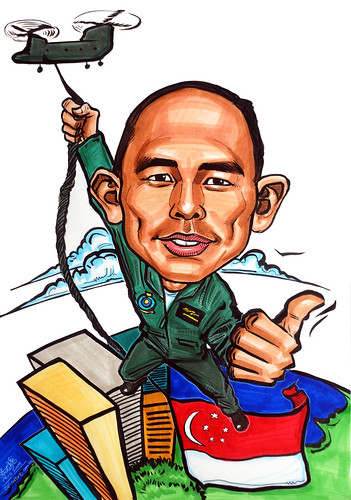 Caricature for Singapore Air Force