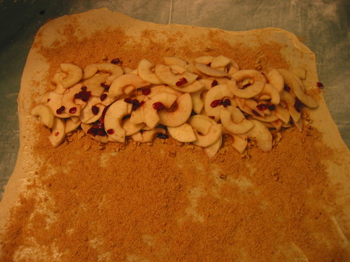 Apple Strudel - Filled and ready for rolling