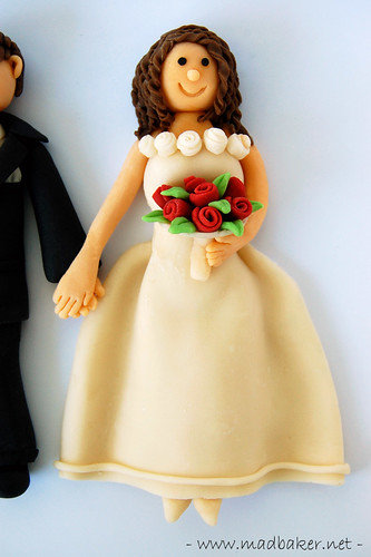 Bride Cake Topper Closeup