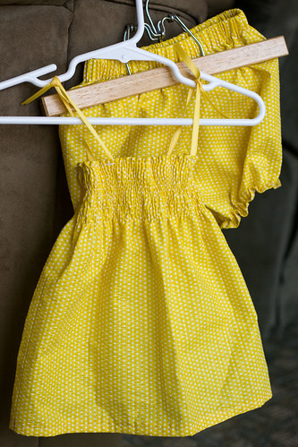 baby dress and bloomers