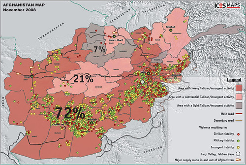 Taliban Presence in Afghanistan, November 2008