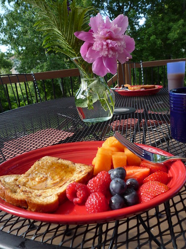Sunday breakfast on the deck