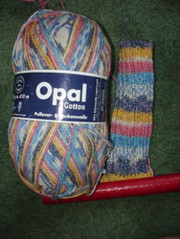 Opal cotton sock leg