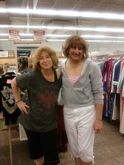 me and shopping friend laura in uniuqe thrift 91109