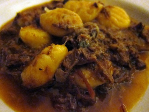 Beef shin ragu with potato gnocchi