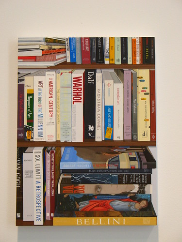 Jessica Rohrer painting: book shelf