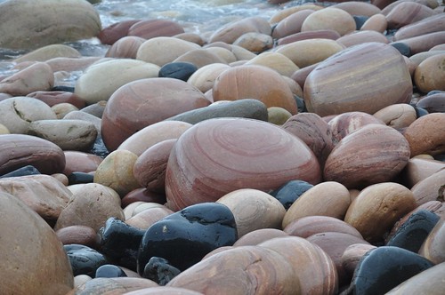Rackwick bay boulders