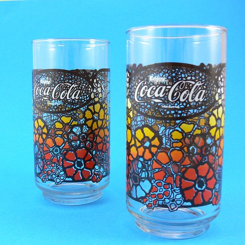 coca cola glasses. 1970s Coca Cola Coke Glasses