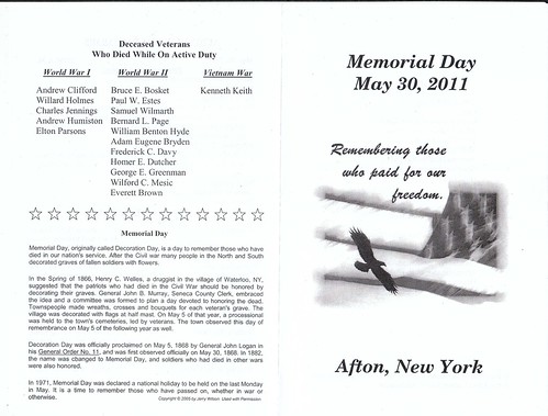 Memorial Day 2011 Cover