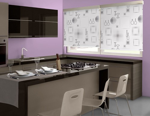 Modern Purple Kitchen Design