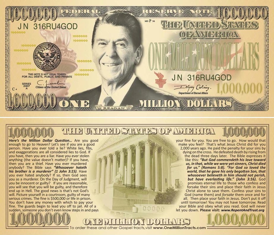 fake million dollar bill