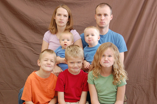 self-timer family portraits