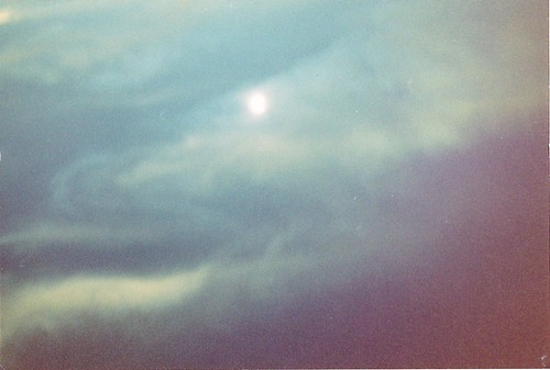 Cloudy Full Moon out at Sea by Lisa's Random Photos