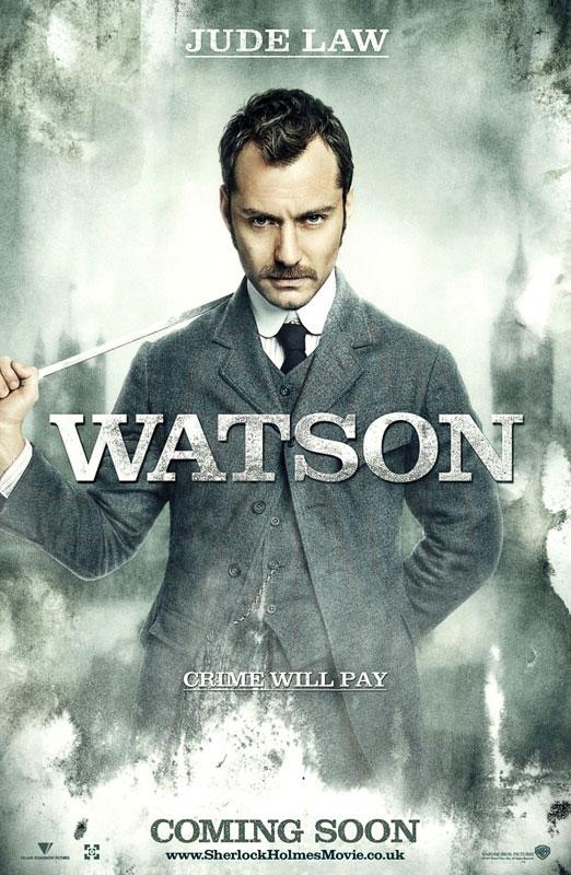 Sherlock Holmes Watson Jude Law