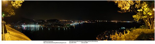 Panorâmica - Vista Noturna do Rio de Janeiro do Morro da Urca