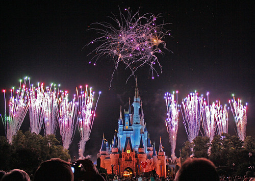 Disney World trip - day 7 - Wishes fireworks show - Flying Spaghetti Monster