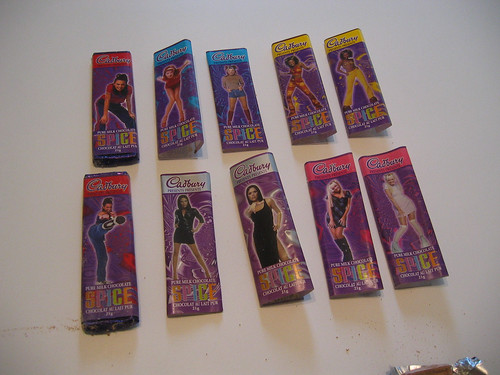 Spice Girls Chocolate Bars from 1998