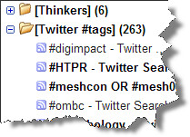 Twitter Hashtags in Google Reader