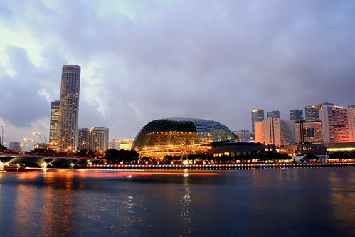 the Esplanade at the Singapore River
