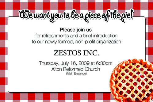 Zestos invitation by you.