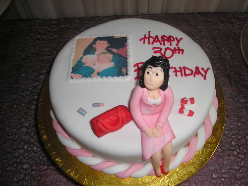 Birthday Cake Model. Novelty irthday cake with model