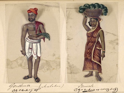 022- Hortelano hindú y su mujer-Seventy two specimens of castes in India 1837