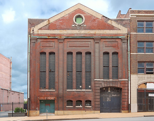 Old Neoclassical building, 1700 block Locust, Saint Louis, Missouri, USA