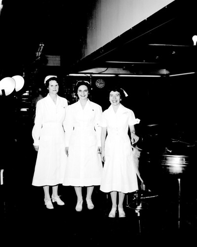 Nurses at Veterans Hospital, 1951