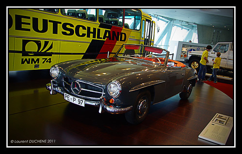 Mercedes Benz 190 SL , 1958 model , on the road at the Lobethal Grand