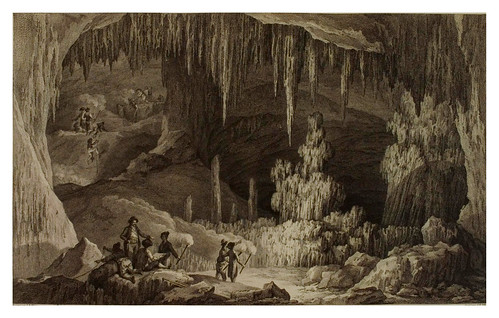 003- Vista del interior de la gruta de Antiparos-Voyage pittoresque de la Grèce 1782