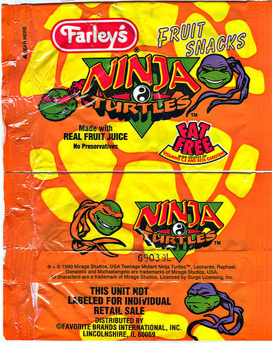 Farley's "Ninja Turtles: The Next Mutation" Fruit Snacks -  iii // pouch (( 1997 ))