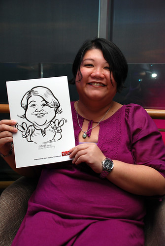 Caricature live sketching for TLC - 8