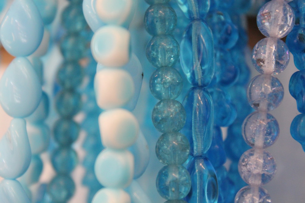 The original blue beads
