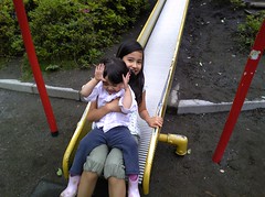 sliding with random nechan @ the park