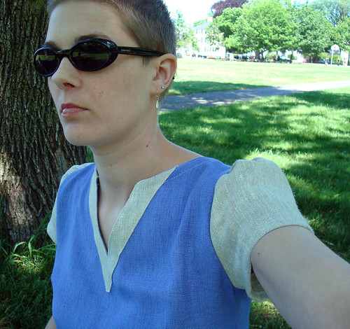 linen dress sleeve