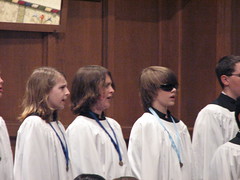 Wearing Irlen lenses during Tulsa Boy Singers spring 2009 concert