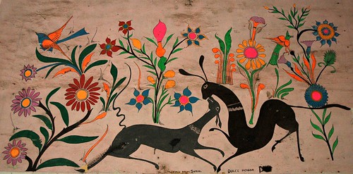 Antique Mexican painting, Jardin de los Sievas, Hotel Belmar, Mazatlan, Sinaloa, Mexico by Wonderlane